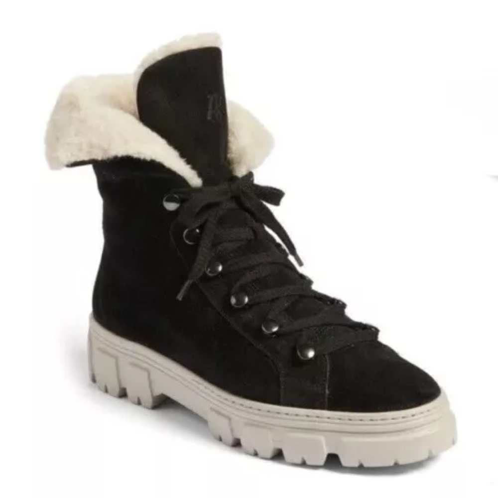 Paul Green Womens shearling Lined
Suede Ankle Lace-Up Boots in size UK 5/US 7